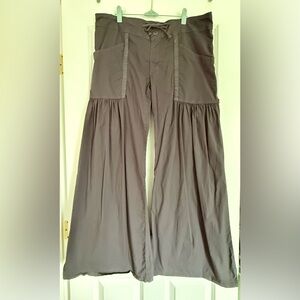 XCVI Women's Willow Wide Leg Stretch Poplin Pants size Large grey